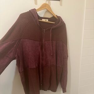 Zip up hoodie from gilded intent with mesh details